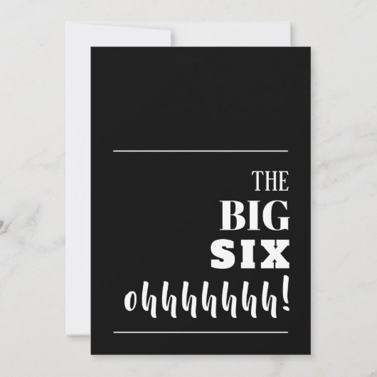 Der 60. Geburtstag der BIG Einladung (Vorderseite)