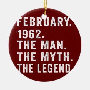 Der 60-jährige Geburtstag verleiht dem Menschen My Keramik Ornament