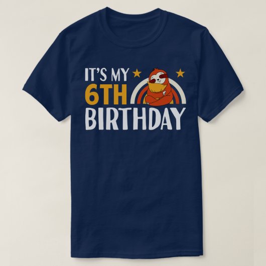 Der 6. Geburtstag von 1 T-Shirt (Design vorne)