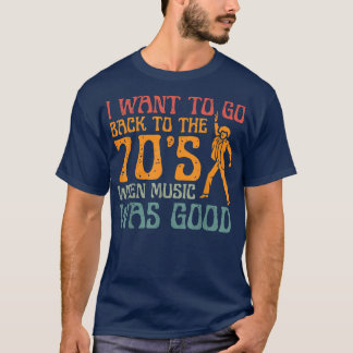 Der 70er, als Musik gut war, der Vintage Diskothek T-Shirt
