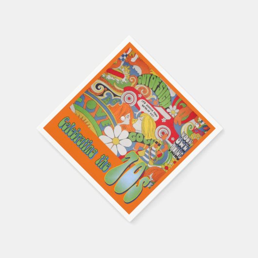 Der 70er Napkin Serviette (Ecke)