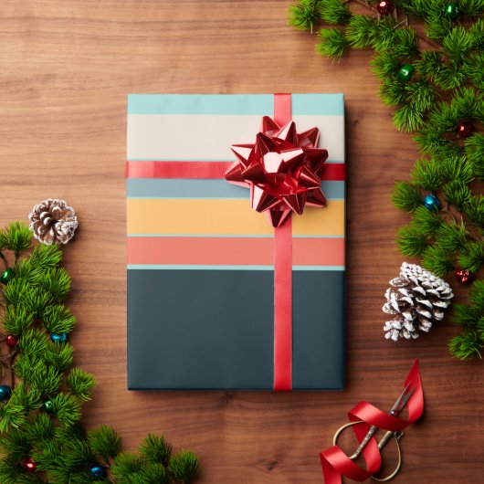 Der 70er Retro Vintag Vibes Geschenkpapier (Feiertagsgeschenk)