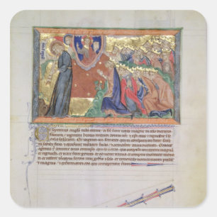 Der 7. Engel, der seine Trompete durchbrennt Quadratischer Aufkleber