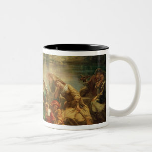 Der 7. Tag des Decameron Zweifarbige Tasse