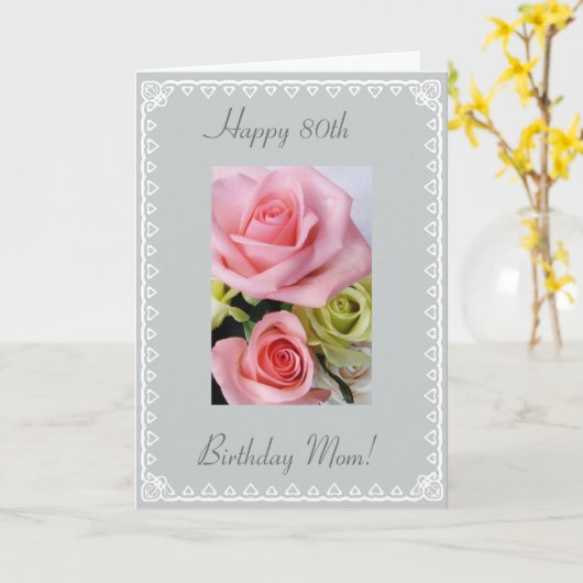 Der 80. Geburtstag der Mama Karte (Gelbe Blume)