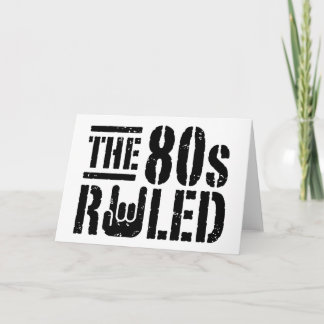 Der 80er regierte karte