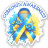 Der 8. April ist Cushing's Awareness Day Aufkleber (Vorderseite)
