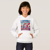 Der 8-Bit-Valentinstag Hoodie (Vorne ganz)