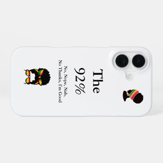 Der 92 % iPhone-Fall iPhone 16 Hülle (Rückseite (Horizontal))