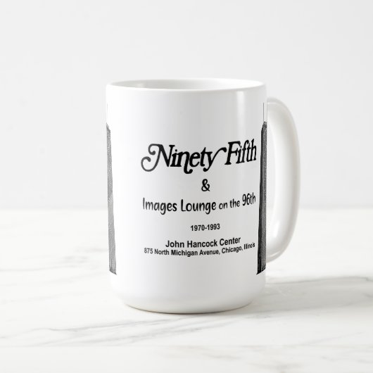 Der 95. im John Hancock, Chicago, IL Kaffeetasse (VorderseiteRechts)