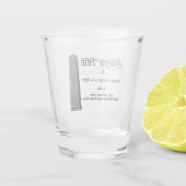 Der 95. im John Hancock, Chicago, IL Schnapsglas (Rückseite)