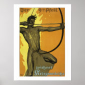 Der 9. Pfeil, der österreichische Jugendstil-Weltk Poster (Vorne)