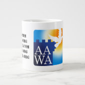Der AAWA Aktivistenbecher Jumbo-Tasse (Vorderseite)