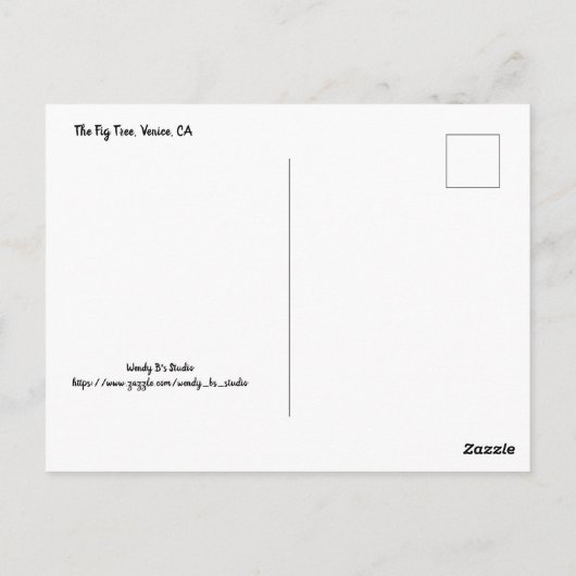 Der Abb. Tree Postkarte (Rückseite)