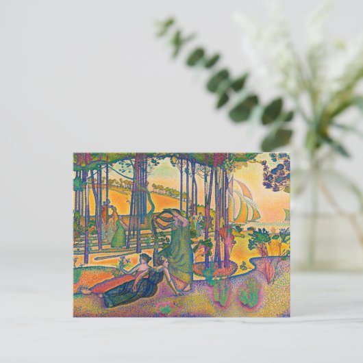 Der Abend Air von Henri-Edmond Cross (1893) Postkarte (Stehend Vorderseite)