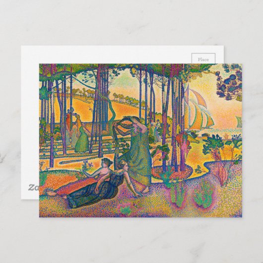 Der Abend Air von Henri-Edmond Cross (1893) Postkarte (Vorne/Hinten)
