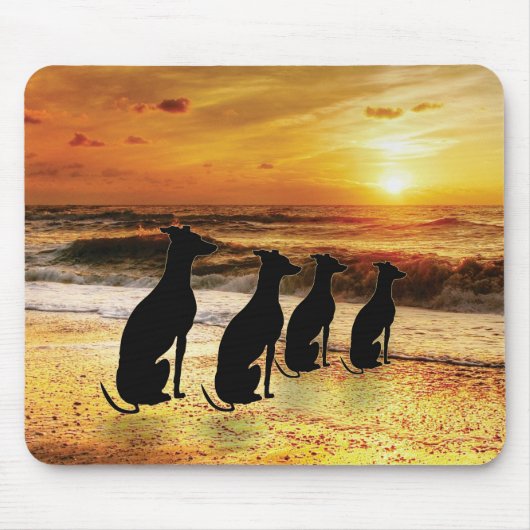 Der Abend am Strand Mousepad (Vorne)