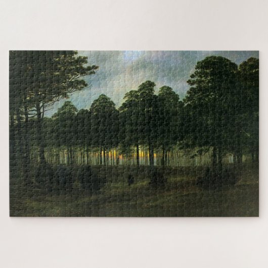 Der Abend - Caspar David Friedrich Puzzle (Horizontal)