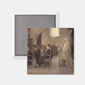 Der Abend der Ersten Kommunion, vor 1890 Magnet (Vorderseite/Rückseite)