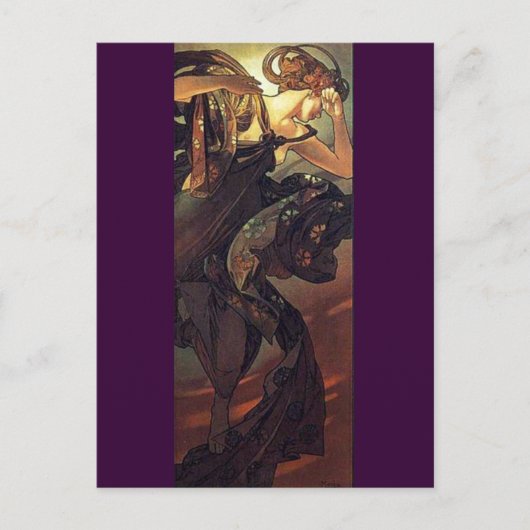 Der Abend Star - Art Nouveau Postkarte (Vorderseite)