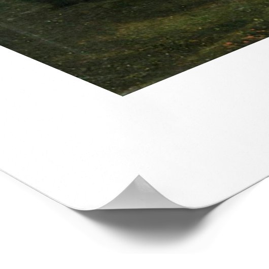 Der Abend von Caspar David Friedrich Poster (Ecke)