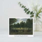 Der Abend von Caspar David Friedrich Postkarte (Stehend Vorderseite)