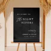 Der Abend vor der Hochzeit Probe Empfang Acrylschild