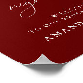 Der Abend vor der Hochzeit Probe Empfang Poster (Ecke)