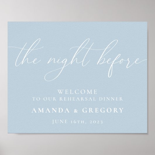 Der Abend vor der Hochzeit Probe Empfang Poster (Vorne)