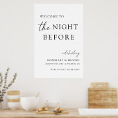 Der Abend vor der Hochzeit Probe Empfang Poster (Küche)