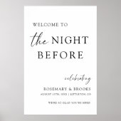 Der Abend vor der Hochzeit Probe Empfang Poster (Vorne)