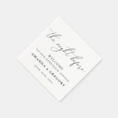 Der Abend vor der Hochzeit Probe Empfang Serviette (Ecke)