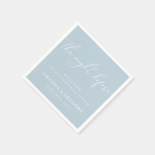 Der Abend vor der Hochzeit Probe Empfang Serviette (Ecke)