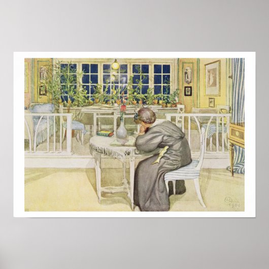 Der Abend vor der Reise nach England - Studie Poster (Vorne)