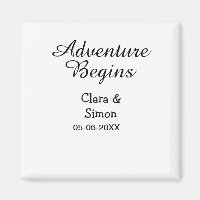 Der Abenteuer beginnt Hochzeitspaar Name Datum ein