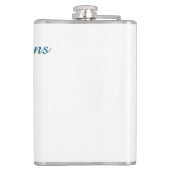 der Abenteuer beginnt Verlobungsfeier Name da Flachmann (Rückseite)