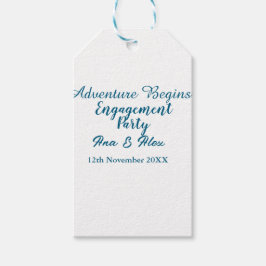 der Abenteuer beginnt Verlobungsfeier Name da Geschenkanhänger