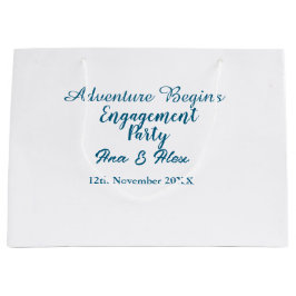 der Abenteuer beginnt Verlobungsfeier Name da Große Geschenktüte