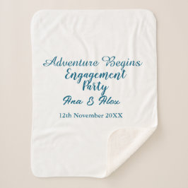 der Abenteuer beginnt Verlobungsfeier Name da Sherpadecke