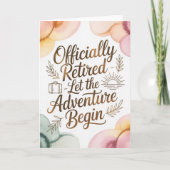 Der Abenteuerbeginn im Ruhestand Karte (Vorderseite)