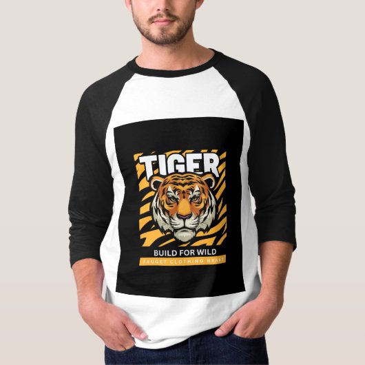 Der abenteuerliche T - Shirt-Designtiger T-Shirt (Vorderseite)