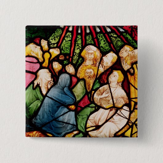 Der Abfall des Heiliger Geist, c.1400 Button (Vorderseite)