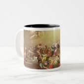 Der Abfall des Heiliger Geist Zweifarbige Tasse (Vorderseite Links)