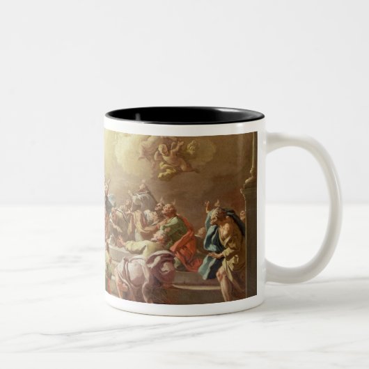 Der Abfall des Heiliger Geist Zweifarbige Tasse (Rechts)