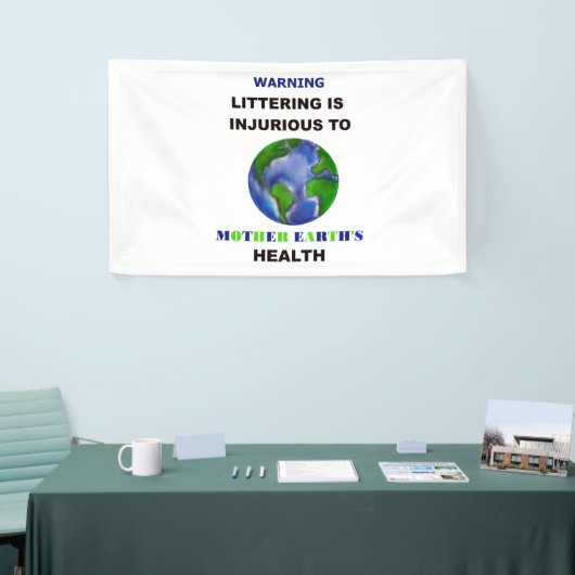 Der Abfall ist schädlich Banner (Messeveranstaltung)