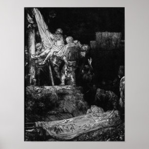 Der Abfall vom Kreuz mit einer Fackel, 1654 Poster