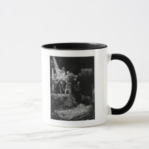 Der Abfall vom Kreuz mit einer Fackel, 1654 Tasse