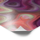 Der Abfluss, lila Fotodruck (Ecke)