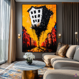 Der Abgrund des Schwebens - expressionistische sur Poster