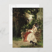 Der Abhörer, 1868 Postkarte (Vorne/Hinten)